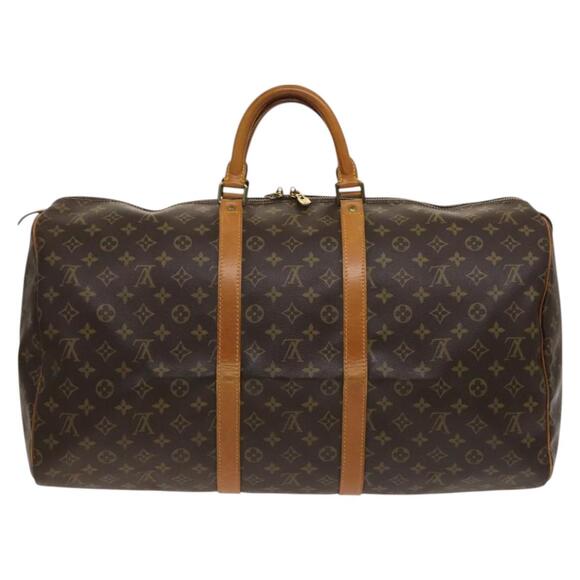 LOUIS VUITTON Monogram Keepall 55 Boston Bag M41424 - Picture 2 of 16